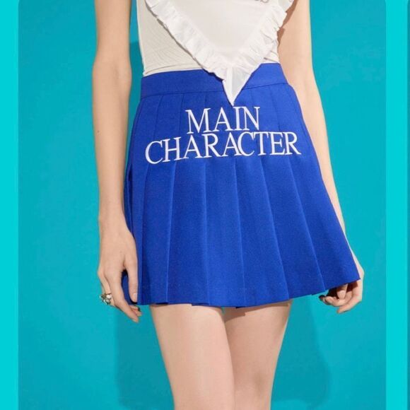 Gucci Vault Blue Pleated Tennis Skirt ‘Main Character’ is Embroidered in White - Picture 6 of 16